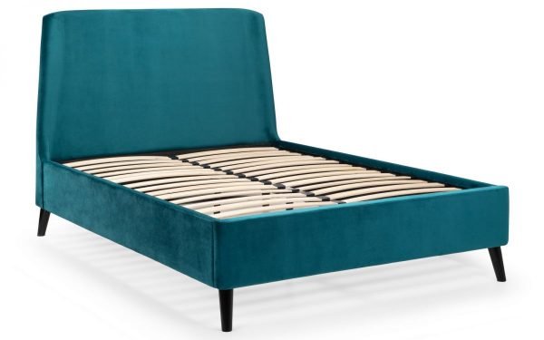 frida bed teal angled slats