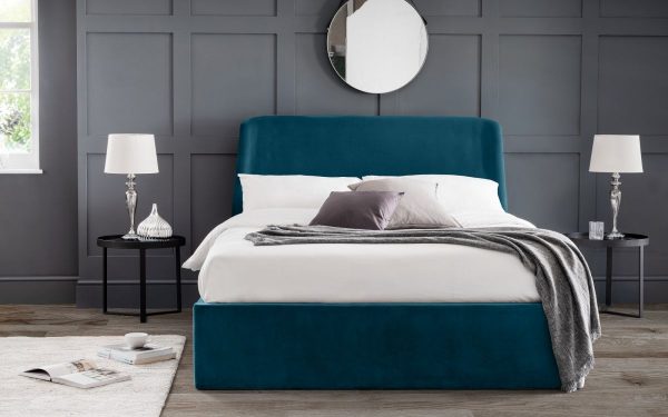 frida ottoman bed teal roomset