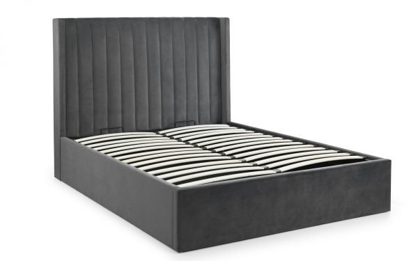 langham bed grey slats