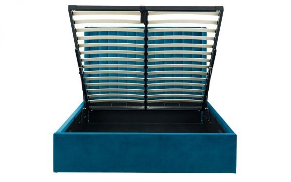 langham bed teal front open