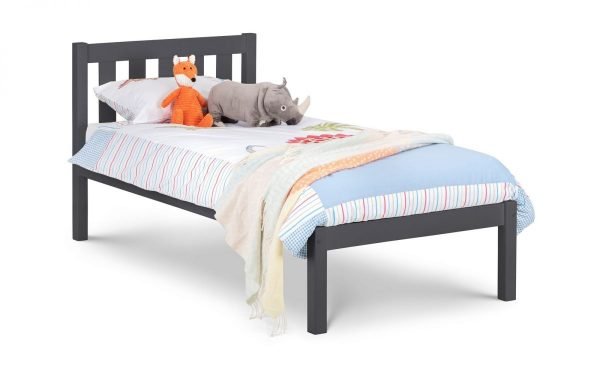 luna anthracite bed dressed