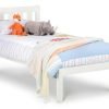 luna bed white dressed