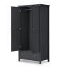 maine door wardrobe anthracite open