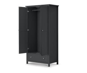 maine door wardrobe anthracite open