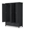 maine door wardrobe anthracite open