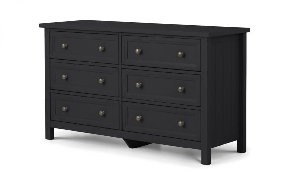 maine drawer wide chest anthracite