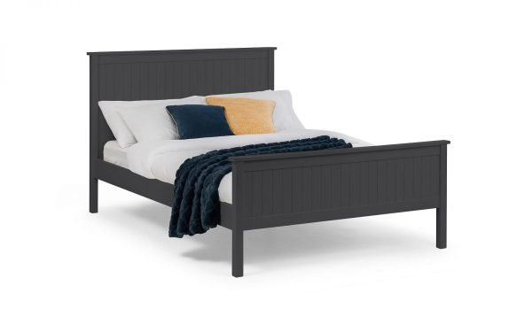 maine bed anthracite dressed