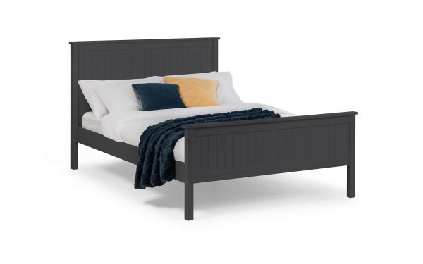 maine bed anthracite dressed
