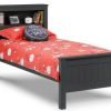 maine bookcase bed anthracite dressed