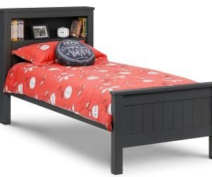 maine bookcase bed anthracite dressed