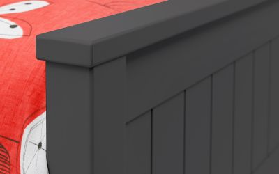maine bookcase bed anthracite footend detail