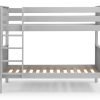 maine bunk bed dove grey ladder left