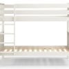 maine bunk bed white ladder left