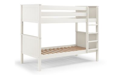 maine bunk bed white slats