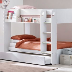 mars bunk white with underbed roomset
