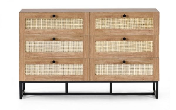 padstow oak drawer chest front