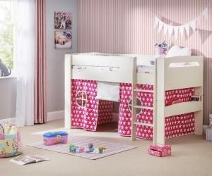 pluto cabin bed pink roomset
