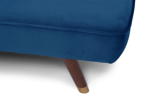 pt jodie sofa bed in blue velvet white cut out