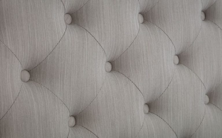 wilton bed headboard fabric detail