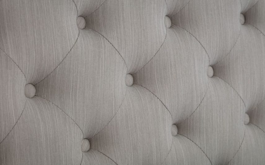 wilton bed headboard fabric detail