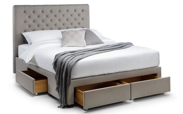 wilton bed open drawers