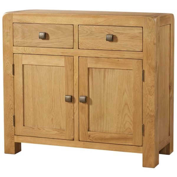 DAV sideboard storage cupboard drawers oak wood dining living waxed contemporary
