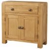 DAV compact sideboard storage cupboard drawers oak wood dining living waxed contemporary