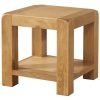DAV lamp side table storage oak wood dining living waxed contemporary