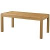 DAV end extending dining table seat cm to cmoak wood dining waxed contemporary