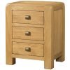 DAV drawer bedside oak wood bedroom waxed contemporary