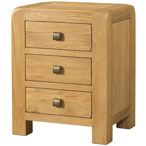 DAV drawer bedside oak wood bedroom waxed contemporary