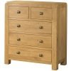 DAV drawer chest oak wood bedroom waxed contemporary