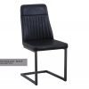 Vintage Styled Black PU Leather Dining Chair Hero