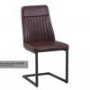 Vintage Styled Brown PU Leather Dining Chair Hero