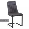 Vintage Styled Grey PU Leather Dining Chair Hero