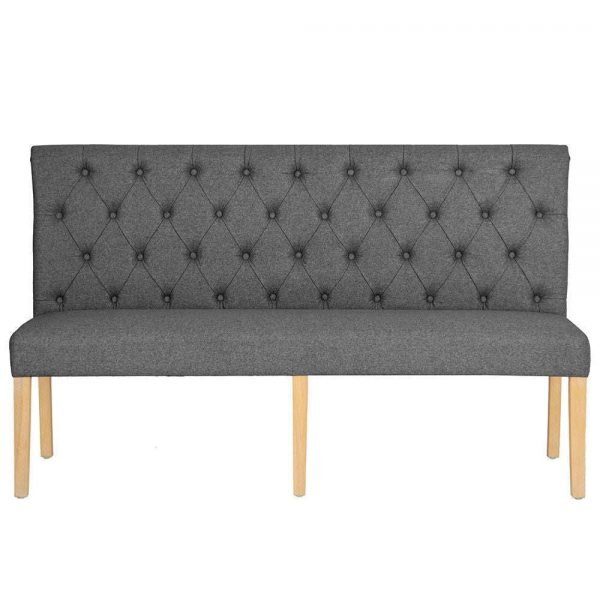 m Dining Bench Dark Grey