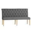 m Dining Bench Dark Grey Hero