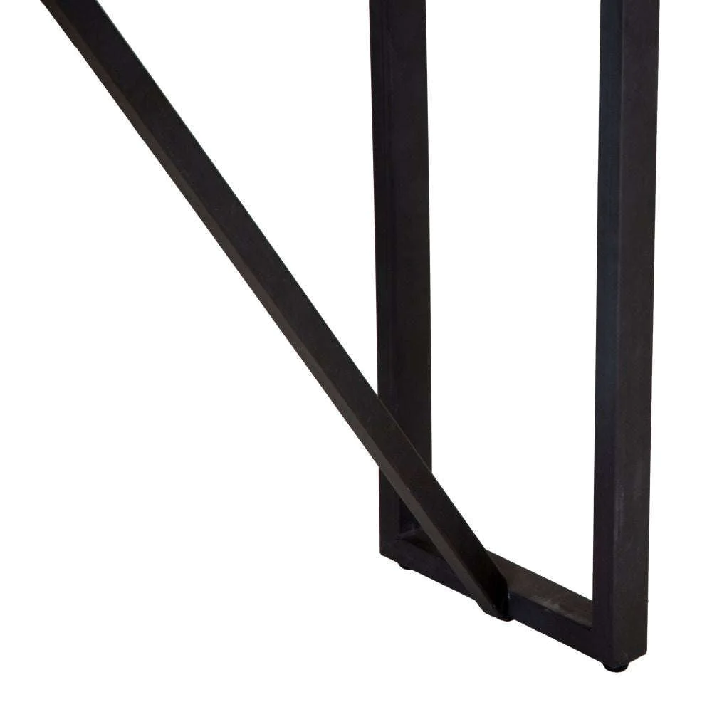 BA Dining 1.4m Bar Table Teak & Iron Only Oak Furniture