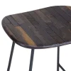 BA Dining Bar Stool Teak iron