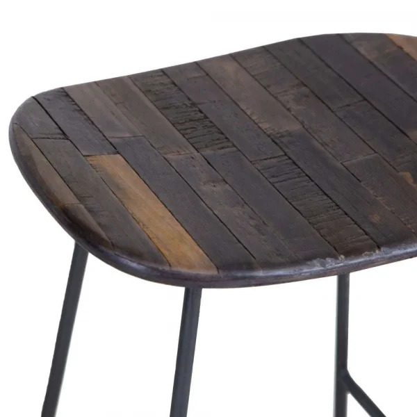 BA Dining Bar Stool Teak iron