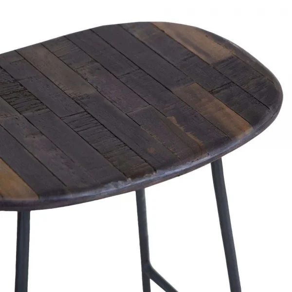 BA Dining Bar Stool Teak iron