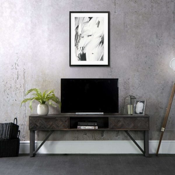 BA Dining TV Unit Teak Iron