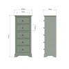 BP Bedroom Drawer Narrow Chest