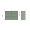 BP Bedroom Drawer Chest Cactus Green