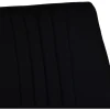Black Faux Leather Cantilever Dining The Chair with Chrome Base