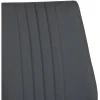 Dark Grey Faux Leather Cantilever Dining The Chair with Chrome Base