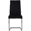 Diamond Stitch Upholstery Black Faux Leather Dining The Chair