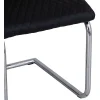 Diamond Stitch Upholstery Black Faux Leather Dining The Chair