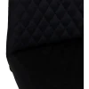 Diamond Stitch Upholstery Black Faux Leather Dining The Chair
