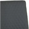 Diamond Stitch Upholstery Dark Grey Faux Leather Dining The Chair